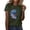 Green1, variant on Women's Cap Sleeve Tank Tops Women's Sunflower Summer T Shirt Plus Size Loose Top Tops Girls Short Sleeve Graphic Casual T Shirt