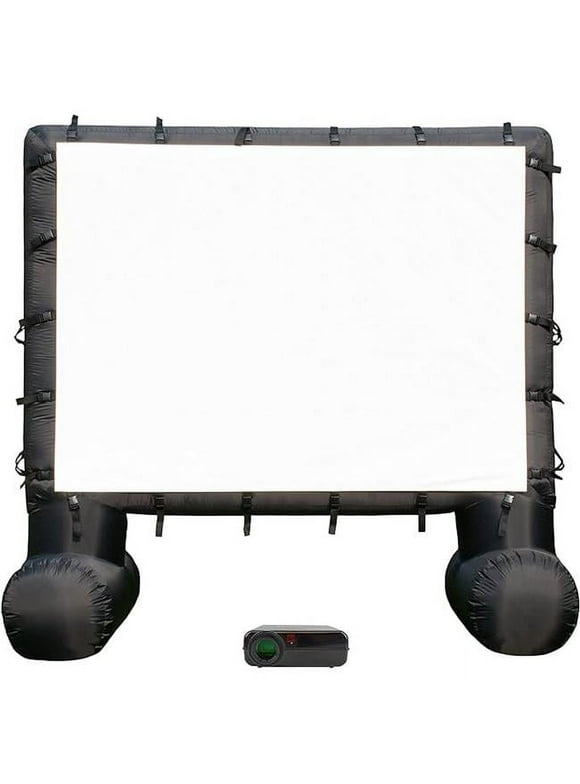 Productworks 88087-MYT 72 in. Screen Weather-Resistant Inflatable Theatre Kit with Outdoor Projector