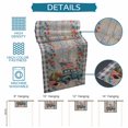thumbnail image 6 of Independence Day Table Runner 70 Inches, Blue Truck USA Flag Floral Black Plaid Bed Runner Dresser Scarves Tabletop for Indoor Outdoor Parties/Ceremony/Banquet, 13" x 70", 6 of 9