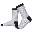 thumbnail image 2 of KLL Cute Rabbit Print Cool Socks Men's Women's Crew Socks Funny Crazy Novelty Stockings, 2 of 7