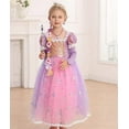 thumbnail image 2 of Rapunzel Costume Little Girls Dress Up for Birthday Party Birthday Carnival, 2 of 5