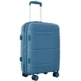 thumbnail image 5 of Travelers Club Lucian 22-inch Expandable Polypropylene Hard Side Carry-on with 8 Wheels, Bluesteel, 5 of 8
