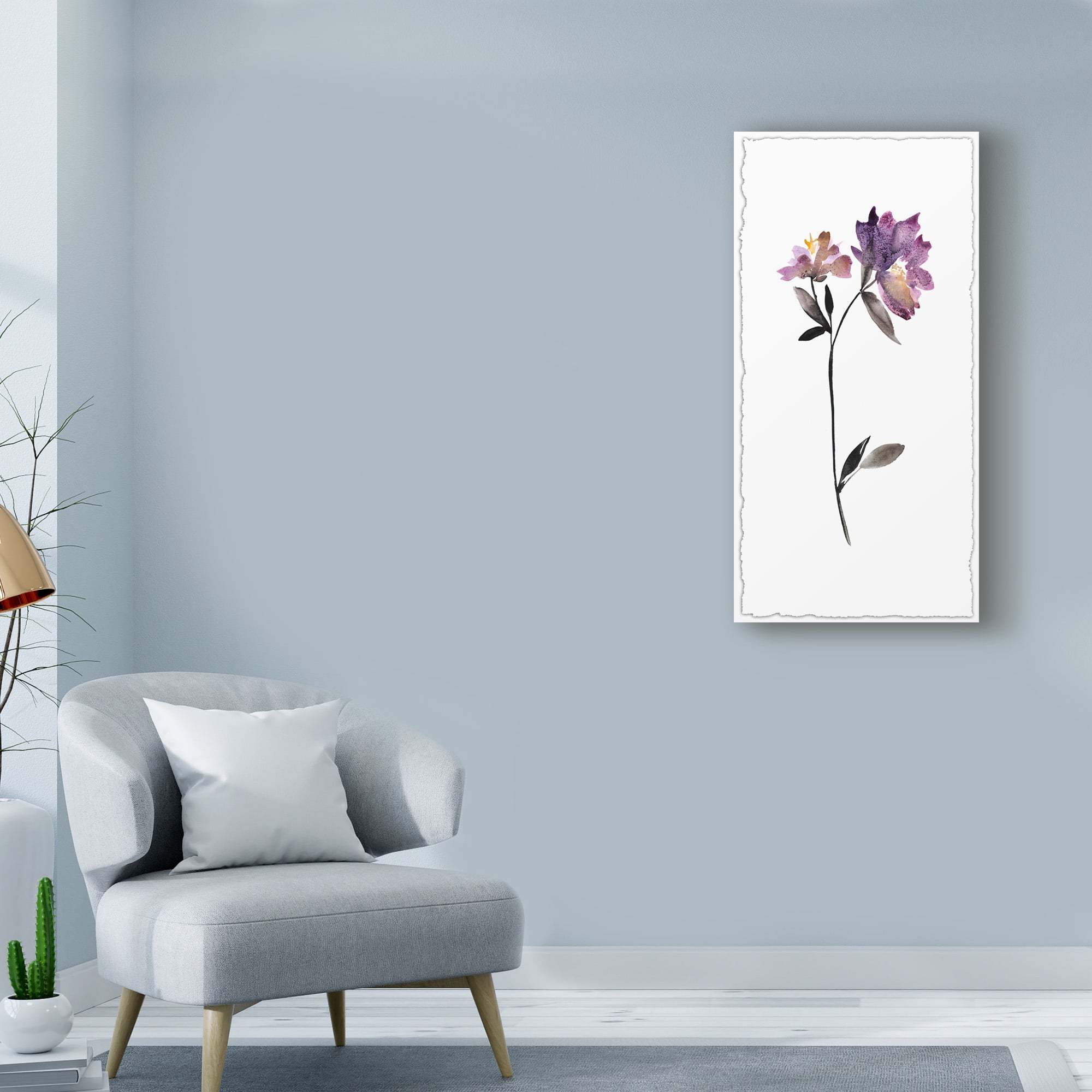 Trademark Fine Art 'Floral Watercolor III' Canvas Art by Kiana Mosley