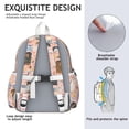 thumbnail image 5 of Dachshund and Flower Backpack for School,Cute School Bag,Schoolbag with Adjustable Shoulder Straps & Padded Back,13.4"x11"x4.7", 5 of 6