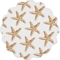 thumbnail image 4 of C&F Home Sandbridge Stars Round Placemat Set of 6 Cotton Quilted Coastal Beach Reversible Machine Washable Table Top Table Linens 17" X 17" Round Placemat Set of 6 White, 4 of 6