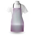 thumbnail image 3 of Modern Apron Vertical Wave like Lines Display in Vibrant Colors Computer Graphic Paint Print, Unisex Kitchen Bib Apron with Adjustable Neck for Cooking Baking Gardening, Dried Rose Blue, by Ambesonne, 3 of 3