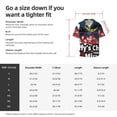 thumbnail image 5 of Lsque Sml Jeffy print Men's Cuban Collar Short Sleeve Shirt Summer Beachwear Casual Button Down Fashionable Vacation Leisure Shirt-3X-Large, 5 of 7
