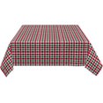 thumbnail image 6 of Rectangle Tablecloth 60x84 Inch, Christmas Red Green Gingham Rectangle Table Protector Waterproof Tablecloths Cloth Table Cover for Dining, Party, Buffet, Wedding, 6 of 8