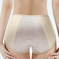 thumbnail image 2 of Women's Washable Leak Proof Menstrual Pants, High Waist Underwear with Pure Crotch, Thin Lightweight Urine Resistant Briefs for Light Bladder Leakage, Plus Size X-Large, 2 of 5