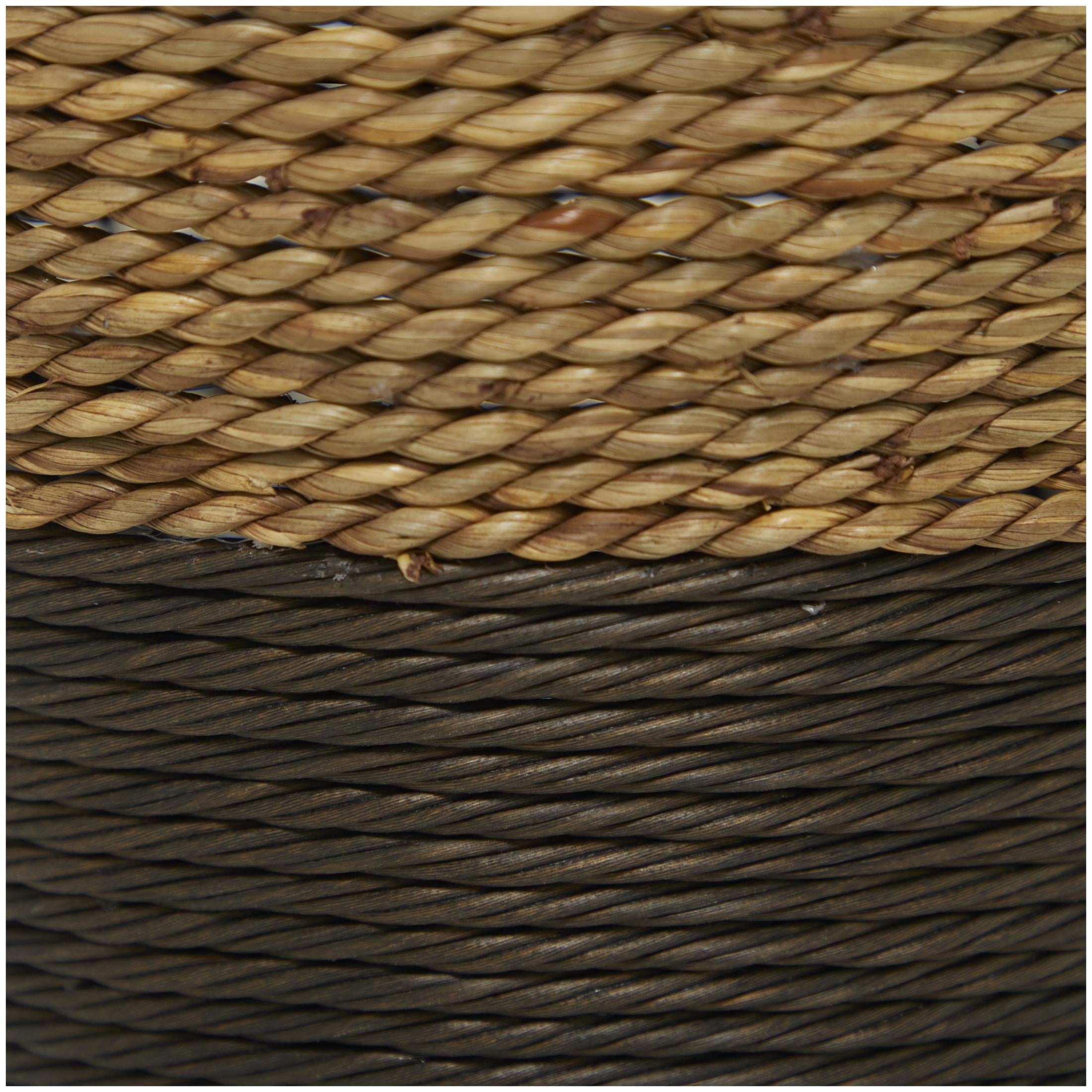 DecMode 21" Handmade Tall Woven Floor Brown Seagrass Vase