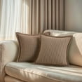 thumbnail image 2 of REGALWOVEN Set of 2 Throw Pillow Covers Houndstooth Decorative Cushion Cover Brown 18" x 18", 2 of 6
