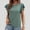 Green, variant on SNKSDGM Women's Plus Casual Easter Shirt Womens Tops Long Sleeve Petite Women Fashion Solid Sleeve Round Neck Base Shirt Short Sleeve T Shirt Top Tops for Women Plus Size Trendy