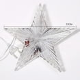 thumbnail image 5 of Christmas Tree Topper with LED Light, Clear Five-Pointed Star Tree Topper Plug in for Xmas New Year Lighted Christmas Tree Decoration, 5 of 9