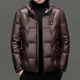 thumbnail image 3 of Chaqueta de plumón ligera con cuello alto para hombre, ropa de diseñador, chaqueta impermeable para hombre, abrigos de invierno con relleno de plumón de pato para hombre, 3 of 5
