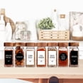 thumbnail image 2 of Juego de tarros de especias Churboro, 24 vasos, con tapas para coctelera, 120 ml, con etiquetas, 2 of 7