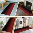 thumbnail image 6 of Black Red Ombre Runner Rug 2x6 FT, Non Slip Hallway Carpet, Modern Abstract Art Gradient Washable Soft Floor Carpet Throw Runner Carpet Long Rug for Entryway Kitchen Bedside Sliding Door, 6 of 9