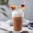 thumbnail image 3 of CIMAXIC Party 24Pcs Grad Party Paper Drinking Straws Graduation Party Hawaii Style Striped Straws,7.76"X2.56"X0.31", 3 of 5