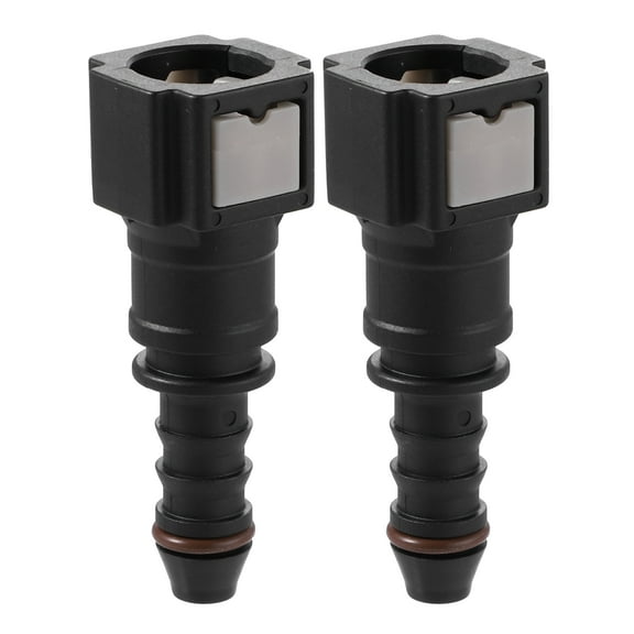 2pcs Car Fuel Line Quick Connector Fuel Line Nylon Hose Pipe Quick Release Female Connector for 1/4 to 1/4 ID Nylon Tube