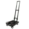 thumbnail image 2 of Chariot à Bagages Roulant, Construction Solide Compact Portable Pliable avec Roues pour Bureau pour Magasinage, 2 of 7