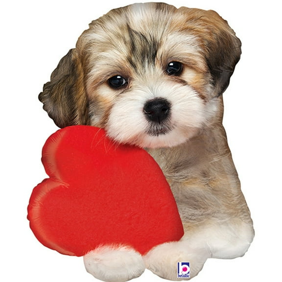 Puppy Dog Love Foil Balloon 29"
