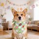 thumbnail image 5 of Bufanda triangular con estampado de conejito de Pascua, babero navideño de gatos y perros, ideal para accesorios fotográficos de fiesta de Pascua y decoraciones navideñas. Bufanda triangular de poliés, 5 of 6