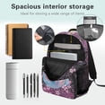 thumbnail image 3 of Yspwyqan Starry Axolotl Backpack Set for School, Pink Glitter Girls Backpack with Lunch Box Water Bottle, 17 Inch Large Capacity Adjustable Straps Daypack for Hiking, 3 of 7