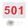 thumbnail image 2 of Baoblaze 100Pcs Running Bibs Athlete Numbers Reliable Sports Bibs Competitor Numbers for Running Games Competition Events Sports Event 501 to 600, 2 of 8