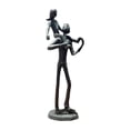 thumbnail image 1 of Estatua e hija para el Día , decoración del hogar, coleccionable, regalo para papá, escultura de resina para cumpleaños festivos., 1 of 9