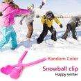 thumbnail image 2 of Snowball Maker ABS Clip al aire libre invierno nieve arena molde herramienta (rosa) Likrtyny juguetes de los niños, 2 of 9