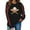 Black, variant on ZSQDM Womens Hoodless Sweatshirt Casual Thicken Warm Half High Collar Knitted Sweater Base Top Baseball Mom Sweatshirt for Women Crewneck Top Softball Casual Sport Shirt Plush Crew Neck Hoodie(L)