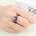 thumbnail image 6 of Rings,Womens Ring,Rings For Women, Christmas Sale! Lssam Lady Fashion Wedding Engagement Band Ring Purple Gemstone Cut Rings Cubics Zirconia Rings Bridal Sets Shiny Wedding, 6 of 8