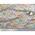 thumbnail image 3 of Soimoi Gray Georgette Viscose Fabric Multi Bow & Dots Decor Fabric Printed Yard 42 Inch Wide, 3 of 3