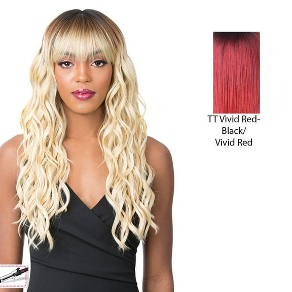 Synthetic 2020 Bang Wig - Skylar,Tt Vivid Red