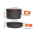 thumbnail image 3 of Camping Cookware Set under $5! kkbbma Camping Cookware Set for Outdoor, Non-Stick Aluminum Pot and Pan Kit, Portable Cooking Utensils for Hiking and Picnic, 3 of 9