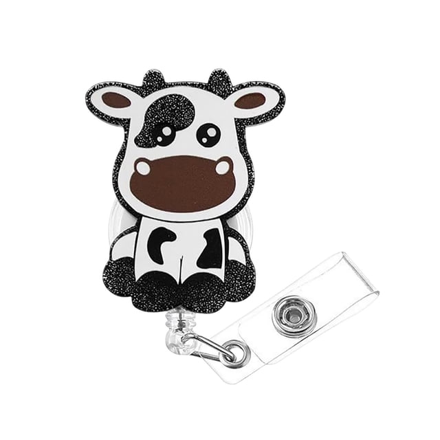 Funny And Cute Cartoon Pattern Badge Reel With Clip Closure For Workplace Induction Graduation Of Doctors Teachers Students Workers