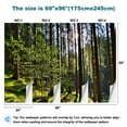 thumbnail image 3 of Peel and Stick Wallpaper View sky sun trees alpine forests slopes Pilatus mountain Alpnach Modern Art Wall Mural Decor Self Adhesive and Removable 69in x 98in, 3 of 8