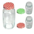 thumbnail image 5 of 2 Set Clear Mason Jars 750 ml Wide Mouth Glass Lids Jelly Canning Pint Wedding, 5 of 5