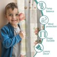 thumbnail image 3 of Blackout Kids Curtains,Pioneer Flower Floral Print Pattern Childrens Insulated Curtains Set Of 2,Bedroom Essentials,Toddler Room Decor 52"x84", 3 of 5