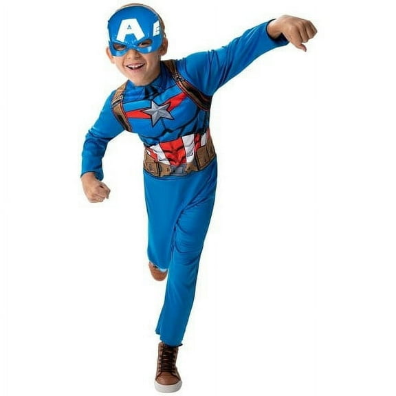 Jazwares Captain America Steve Rogers Value Costume for Boys | Superhero Costumes