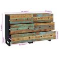 thumbnail image 4 of vidaXL Sideboards 2 pcs 60x33x75 cm Solid Wood Reclaimed, 4 of 5