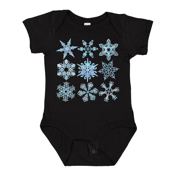 Inktastic Winter Snowflakes Boys or Girls Baby Bodysuit
