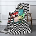 thumbnail image 3 of XMXT Throw Blankets, Monster Friend Plaid Print Bed Blanket for Bedroom Sofa, 50 x 70 inches Multicolor, 3 of 9