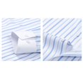 thumbnail image 6 of Dresfit Dress Shirts for Men Striped Button Down Shirt Spring Slim Fit Long Sleeve Solid Tops Summer Anti Wrinkle Regular Fit Office Formal Shirt White 2XL, 6 of 6