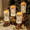 thumbnail image 3 of Christmas Crystal Lights Music Box, Christmas Decorations Candle Lights, Children's Birthday Christmas Gifts, 200ml Light Up Musical Holiday Centerpiece for Home Office Desk, 3 of 6