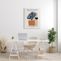 Stupell Industries Geometric Shapes Floral Botanicals Neutral Matisse Design Canvas Wall Art, 30 x 40, Design by Ros Ruseva