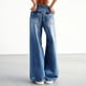 thumbnail image 3 of WILLBEST Jeans Mujer Pantalones Vaqueros Holgados de Pierna Ancha y Cintura Alta para Mujer, Cómodos, Informales, para Uso Diario En Verano y Otoño. Mediana, 3 of 8