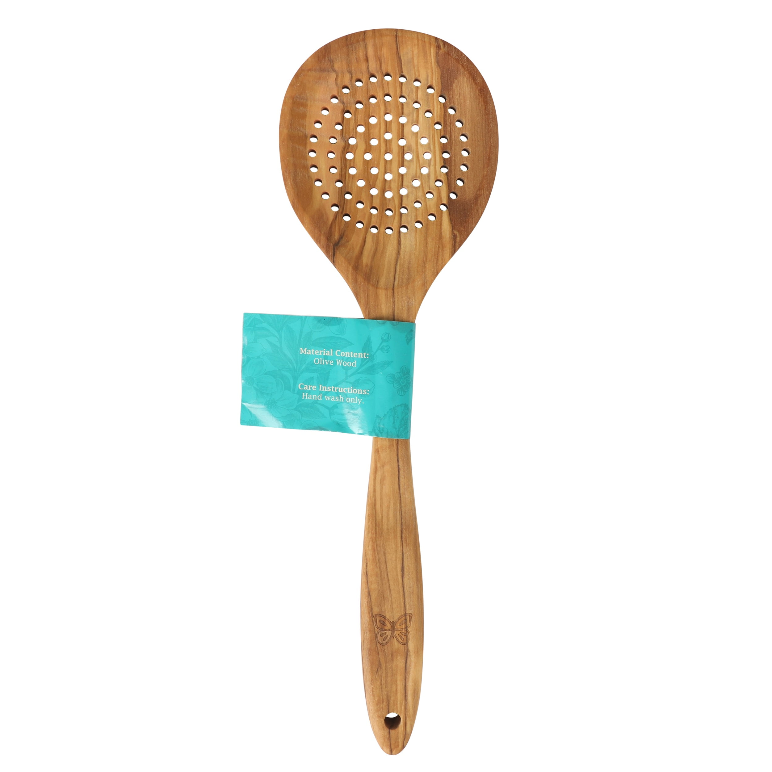 The Pioneer Woman Rustic Olive Wood Slotted Spoon