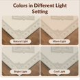 thumbnail image 7 of Design&I 8'x10' Washable Area Rug Solid Faded Tonal Minimalist Heathered Subtle Speckled Beige Boho Refined for King Size Bedroom, Under Bed, Sleek Flatweave Pet Friendly, 7 of 7