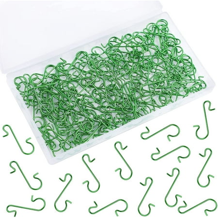 

SIXWIN 240Pcs Ornament Hooks Gold Metal Wire Hooks S-Shaped Hangers with Storage Box for Hanging Xmas Tree Decoration