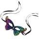 thumbnail image 2 of Wosthever 5d DIY Animal Rhinestone disfraz fiesta medio ojo cubierta Manual diamante maquillaje fiesta decoración 1 Uds Artesanía AA413 mariposa, 2 of 6